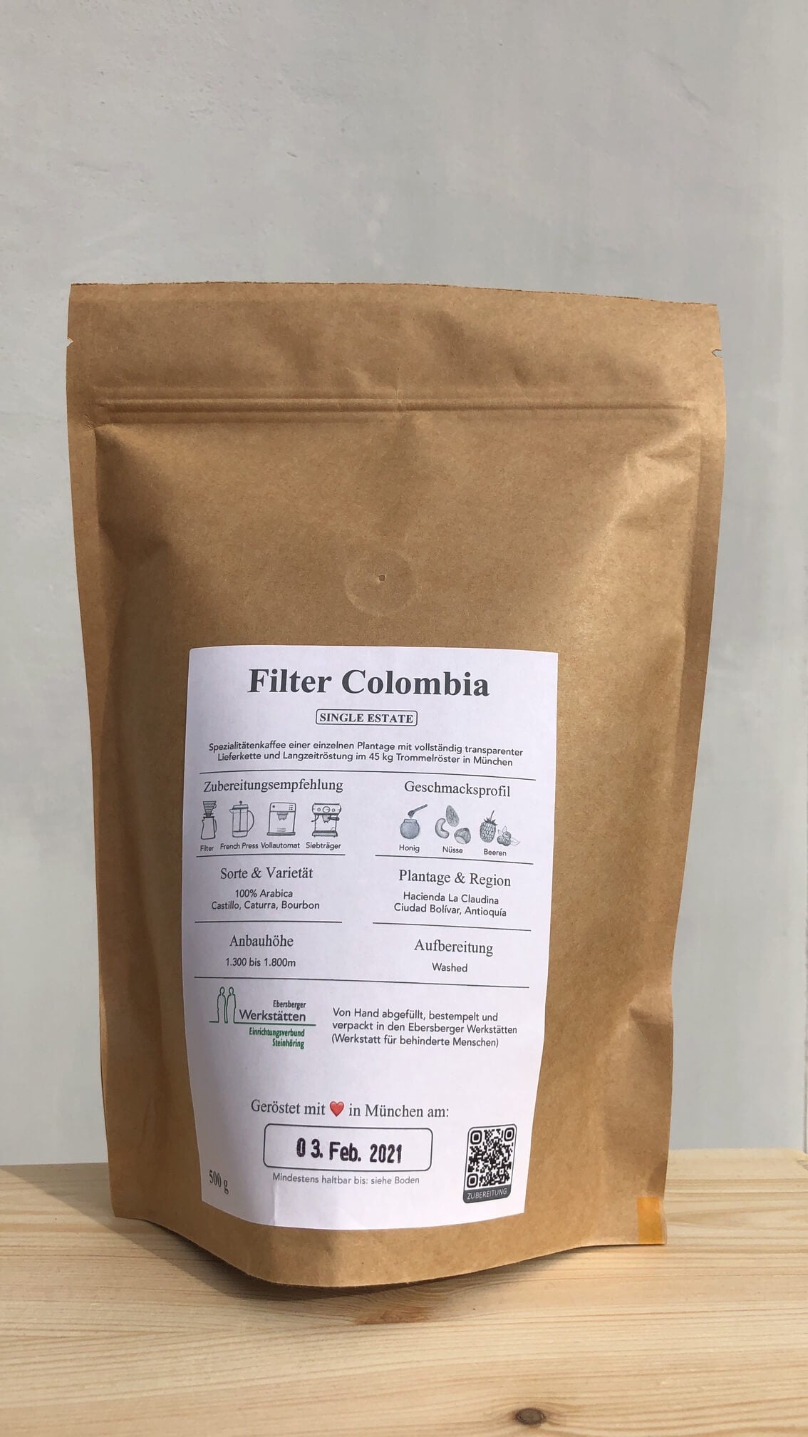 Filter Colombia - 100% Arabica Single Estate (Hacienda La Claudina)